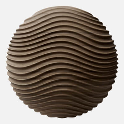 Milled Walnut Wood Wavy Fluting 4K