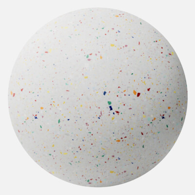 Multi Colour Recycled Terrazzo Plastic 4K
