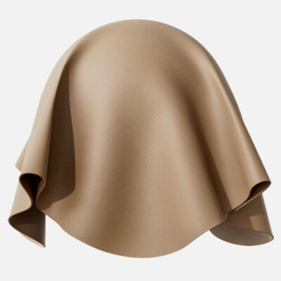 Mycelium Leather Large Grain Terra Brown 4K