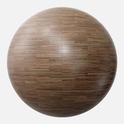 Natural Walnut Brick Bond Parquet Wood Floor 4K