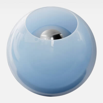 Powder Blue Milky Glass 4K