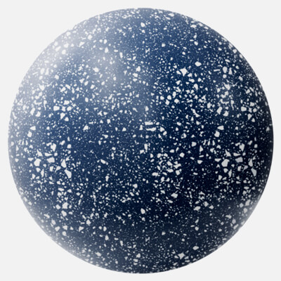 Prussian Blue Terrazzo Plastic 4K