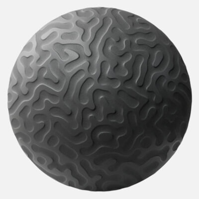 Reaction Diffusion Embossed Plastic 4K