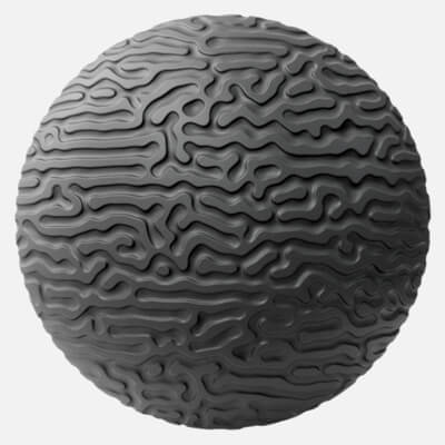 Reaction Diffusion Linear Embossed Plastic 4K