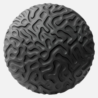 Reaction Diffusion Organic Embossed Plastic 4K