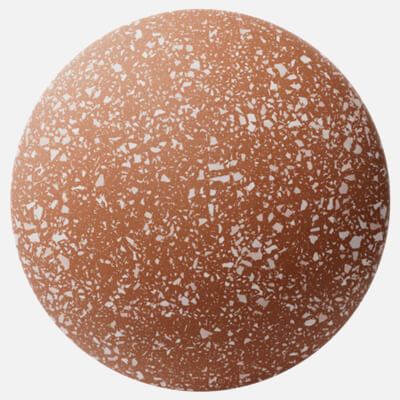 Red Ceramic Terrazzo Light Aggregates 4K
