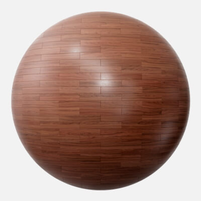Red Mahogany Brick Bond Parquet Wood Floor 4K