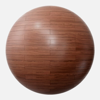 Red Mahogany Brick Bond Wood Floor 4K