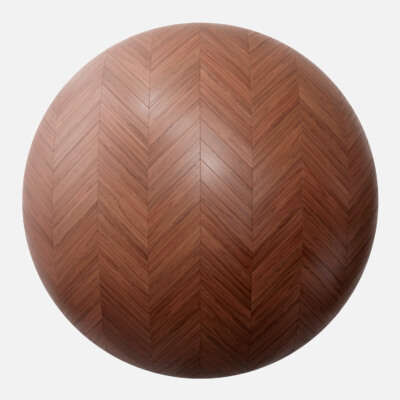 Red Mahogany Chevron Parquet Wood Floor 4K