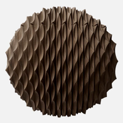 Relief Walnut Wood Panel 4K