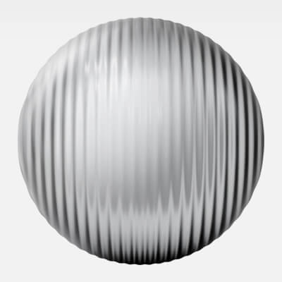 Ribbed Wave Glass Frosted 4K