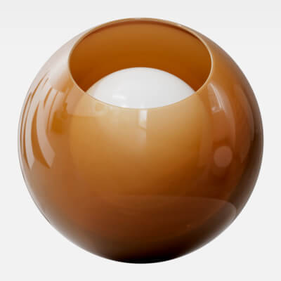 Rich Cognac Brown Smoked Glass 4K