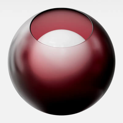 Ruby Red Tinted Glass Frosted 4K