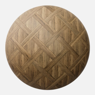 Rustic Oak Wood Basketweave Floor 4K