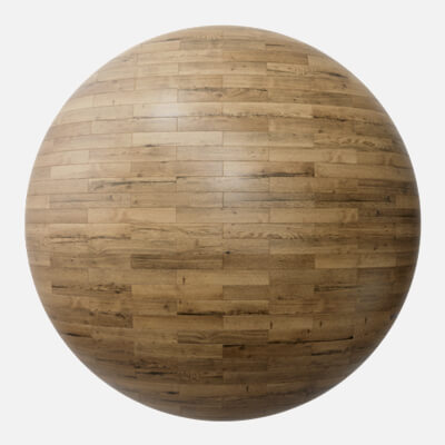 Rustic Oak Wood Brick Bond Parquet Floor 4K