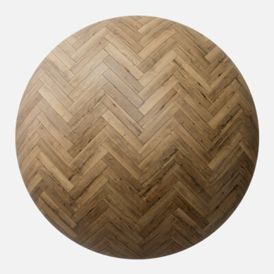 Rustic Oak Wood Herringbone Parquet Floor 4K