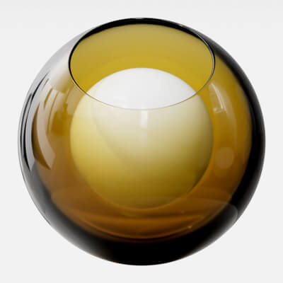 Saffron Yellow Tinted Glass 4K
