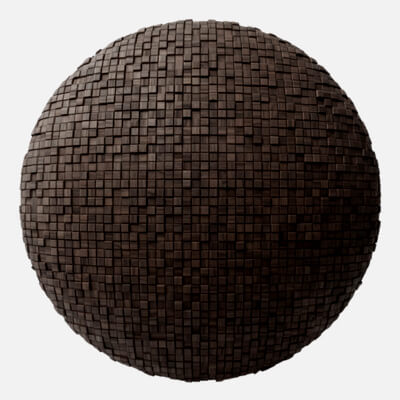 Small Mosaic Walnut Wood Panel 4K