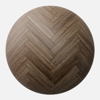 Smokey Walnut Herringbone Wood Floor 4K