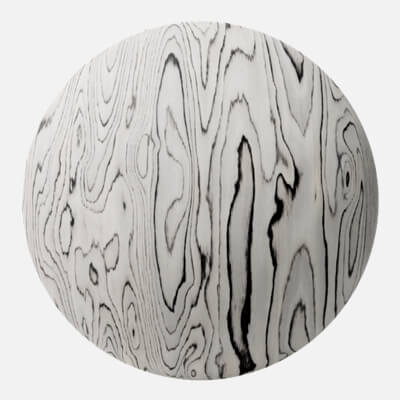 Sottsass White Dyed Wood Veneer 4K