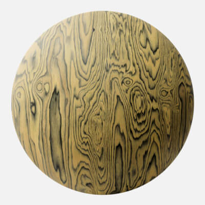 Sottsass Yellow Dyed Wood Veneer 4K