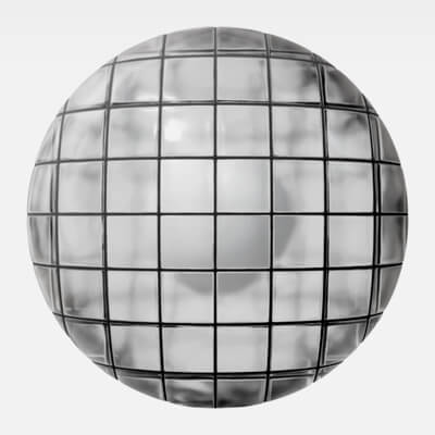 Square Glass Block Tile Frosted 4K