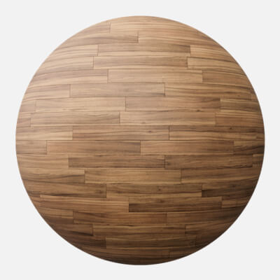 Teak Staggered Wood Floor 4K