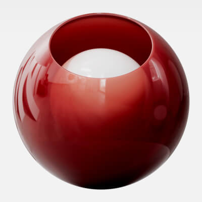 Vivid Vermilion Red Smoked Glass 4K