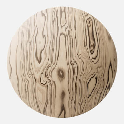 Zebrano Natural Finish Veneer Wood 4K