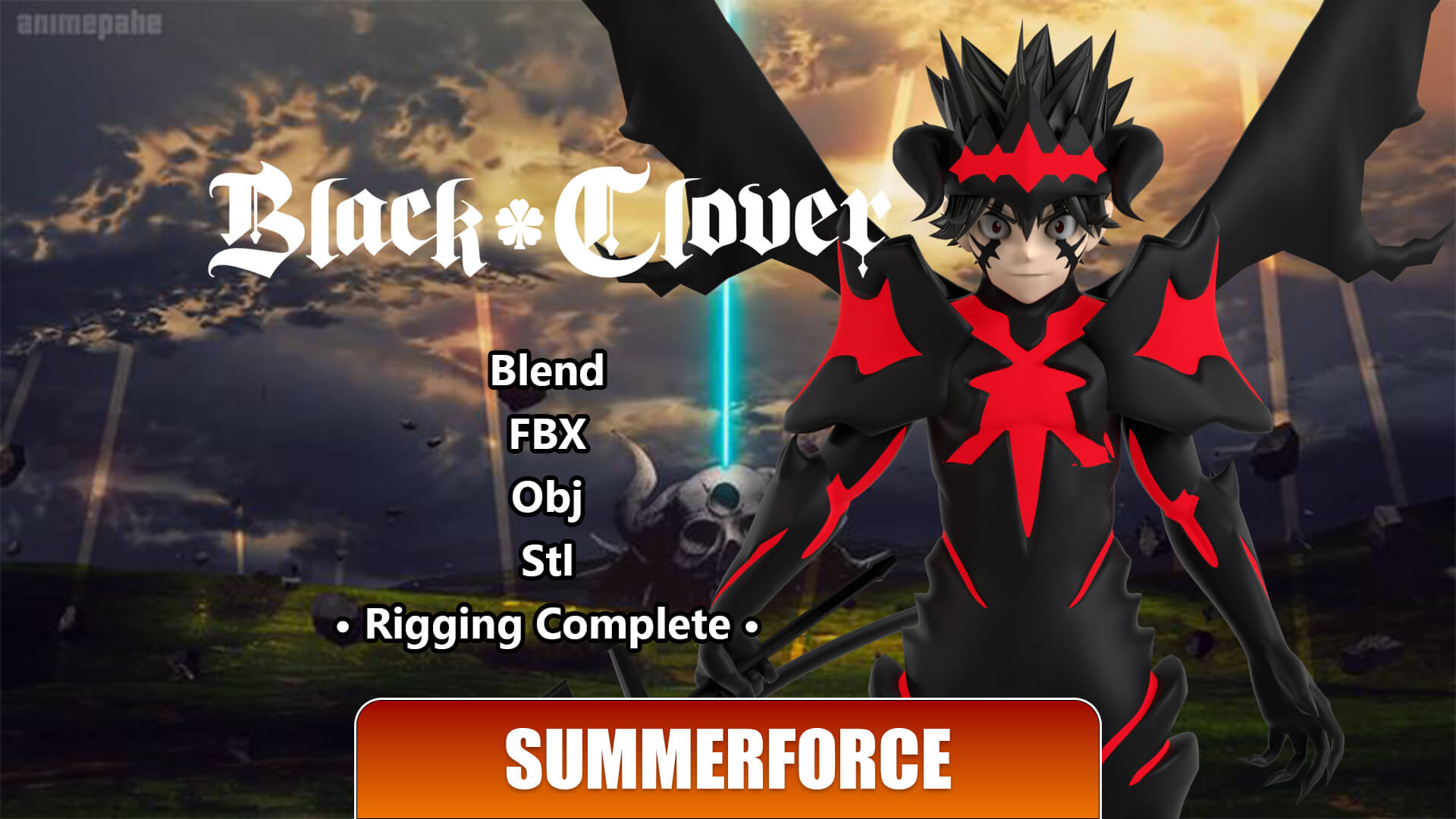 Asta Devil Union - Black Cover 3D Model