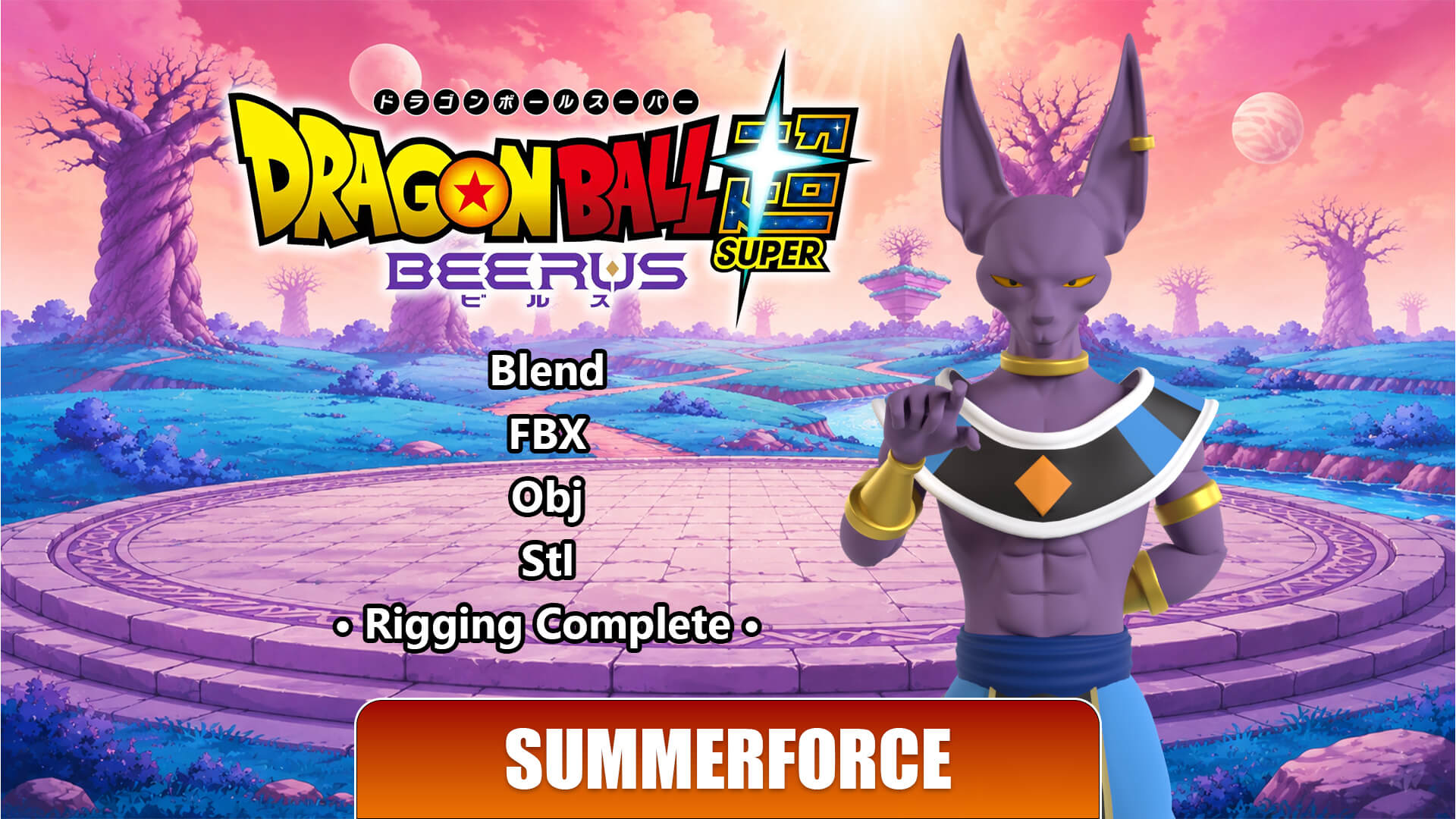 Beerus - Dragonball Super 3D Model