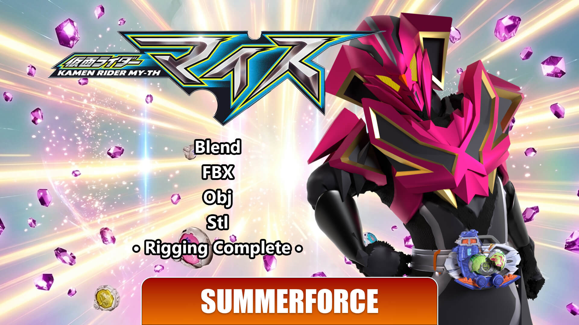 Kamen Rider Jyao - Kamen Rider My-Th 3D Model