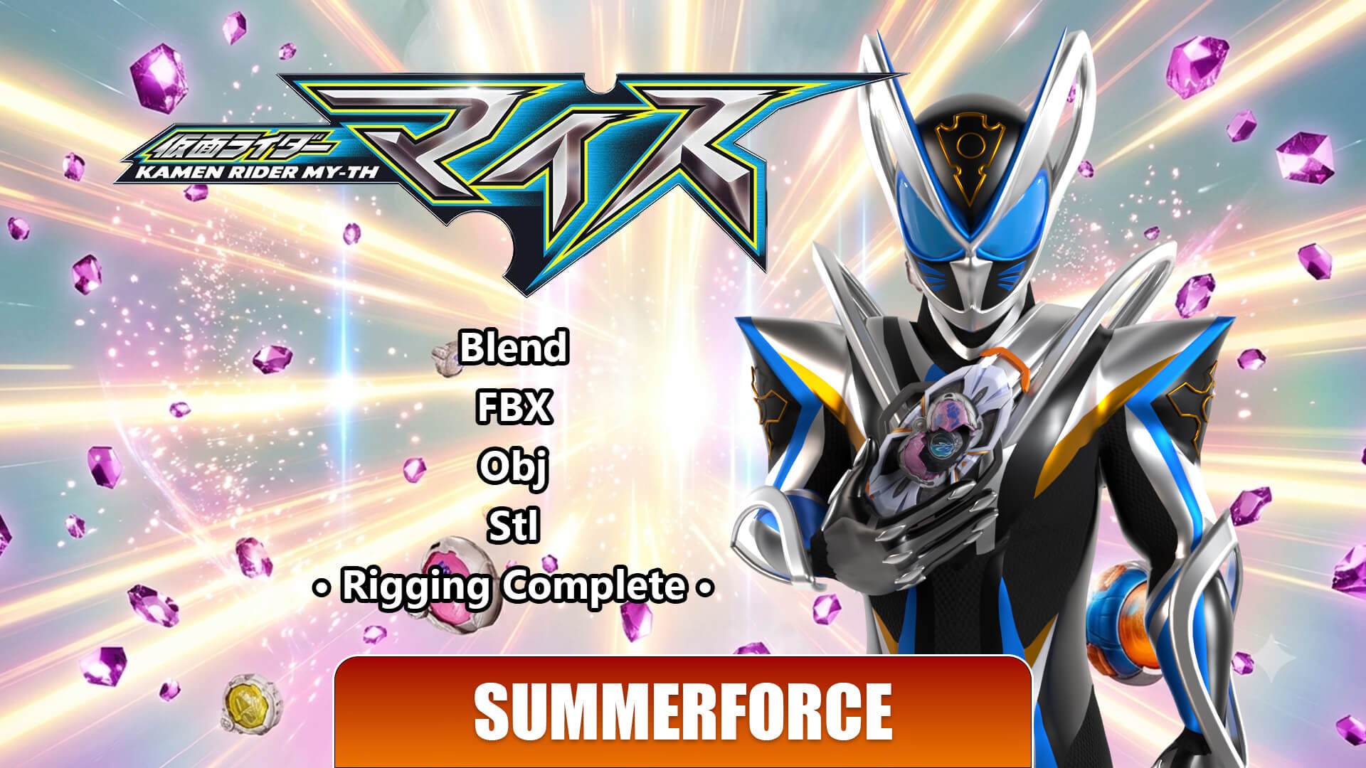 Kamen Rider My-Th - Kamen Rider 3D Model