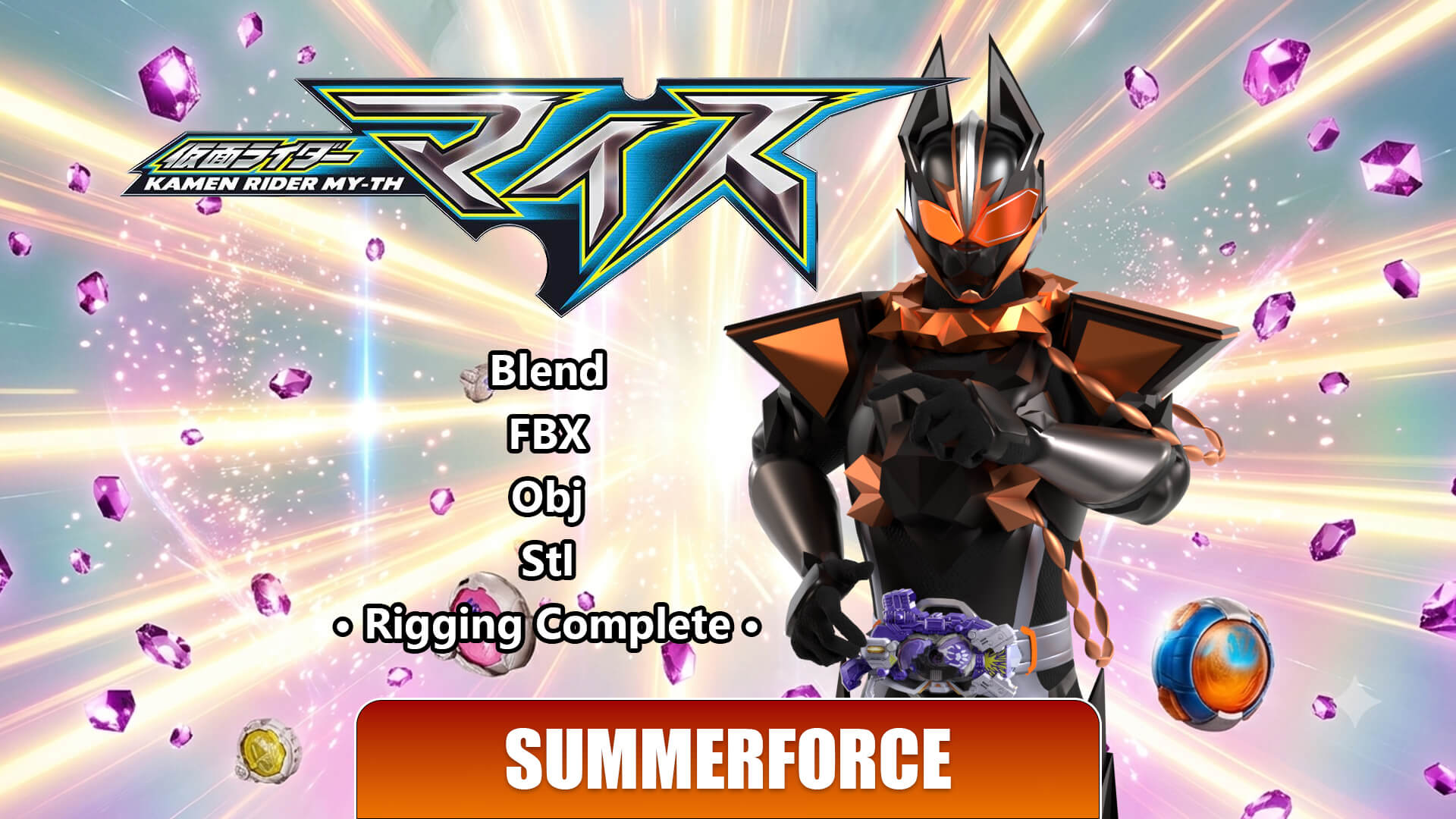 Kamen Rider Vanken - Kamen Rider My-Th 3D Model