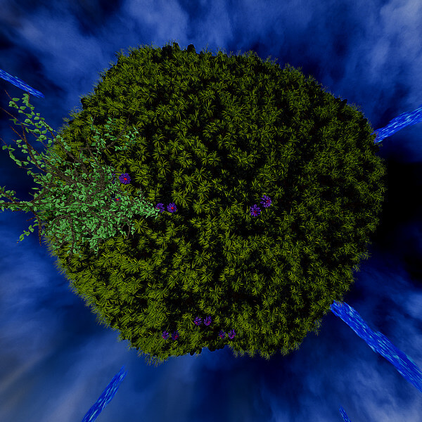 Procedural Floating Islands and Fantasy Nature Environment