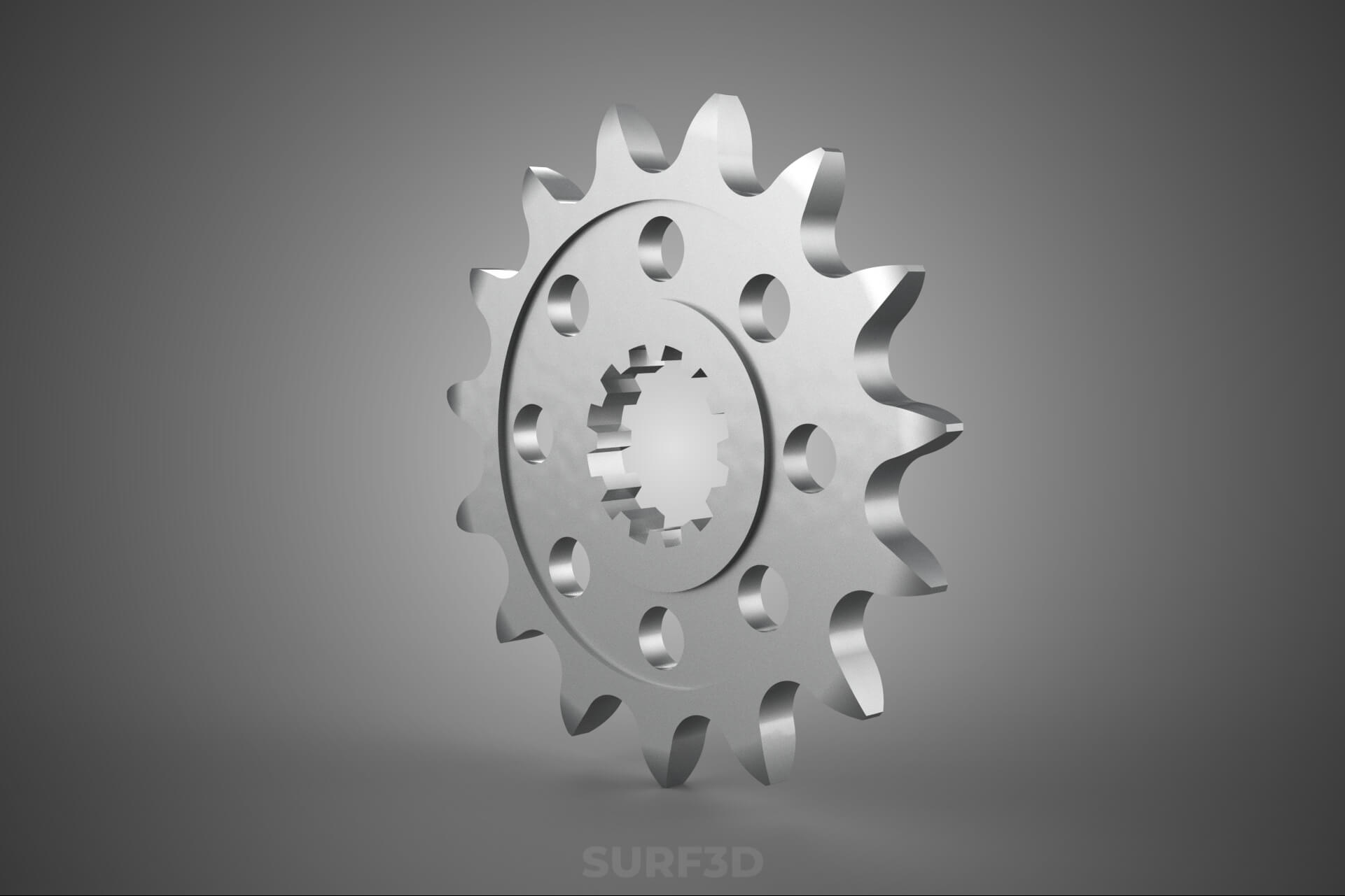 15 Tooth Teeth Front Chain Sprocket Gear Cog Motor Bike MX 3D Model