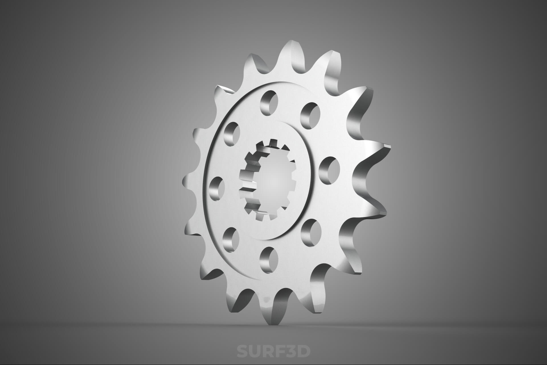 15 Tooth Teeth Front Chain Sprocket Gear Cog Motor Bike MX 3D Model