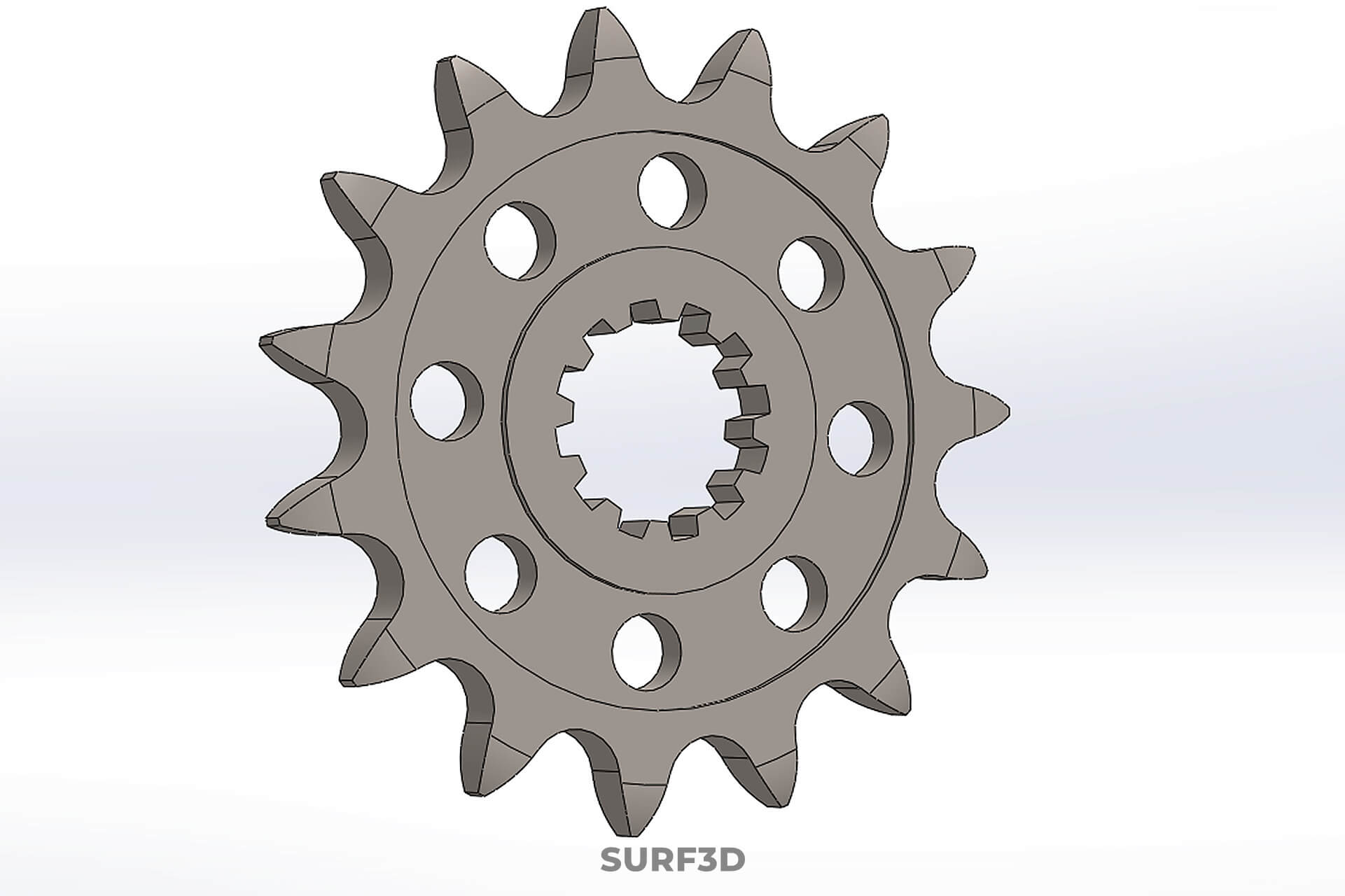 15 Tooth Teeth Front Chain Sprocket Gear Cog Motor Bike MX 3D Model