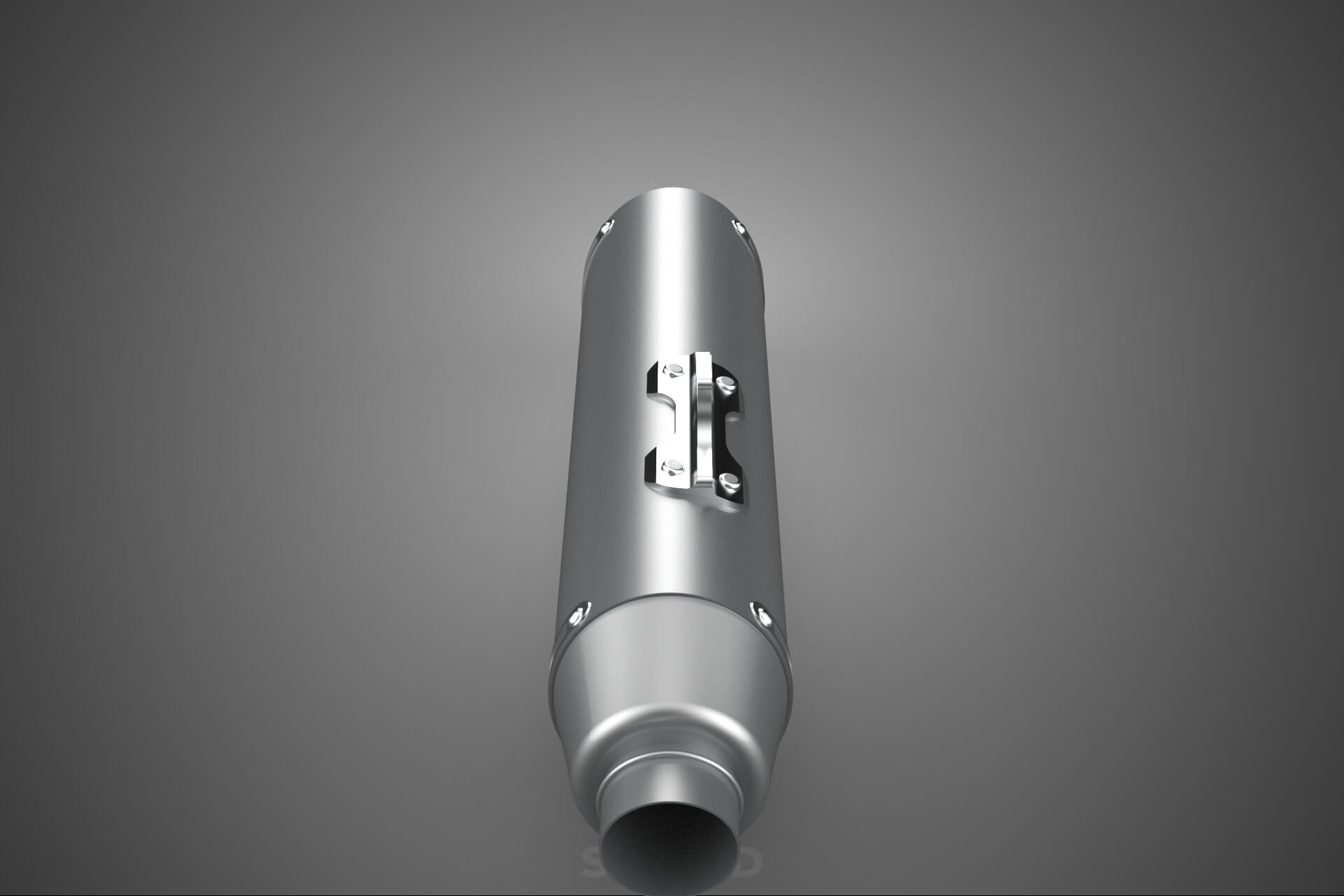 4 Stroke Slip On Pipe Motorbike Exhaust Muffler Silencer Set 3D Model