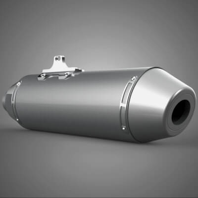 4 Stroke Slip On Pipe Motorbike Exhaust Muffler Silencer Set