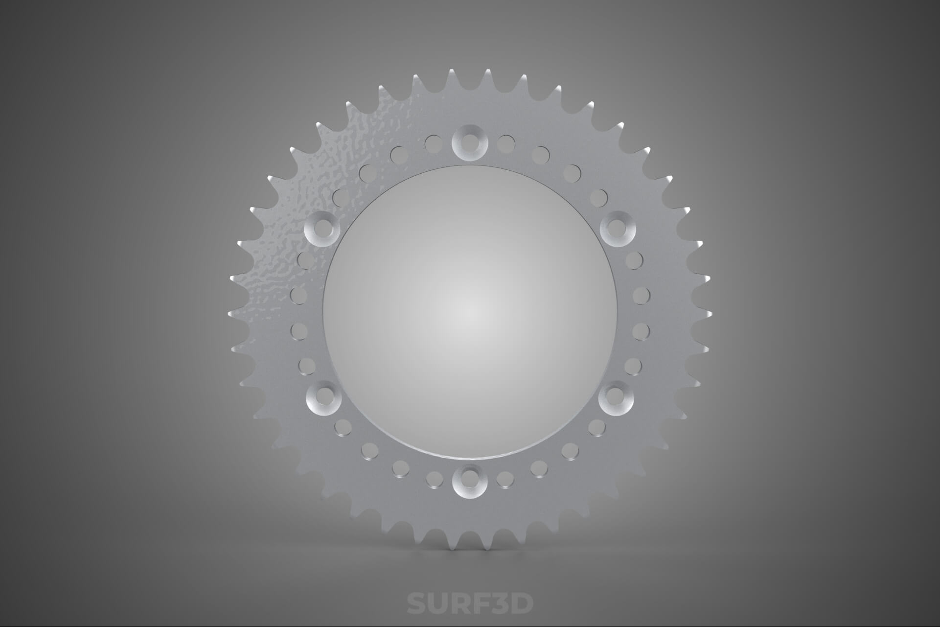 42 Teeth Tooth Rear Chain Sprocket Gear Cog Engine Motorbike 3D Model