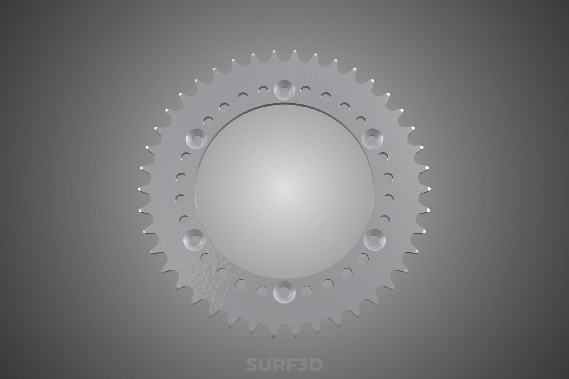 42 Teeth Tooth Rear Chain Sprocket Gear Cog Engine Motorbike 3D Model