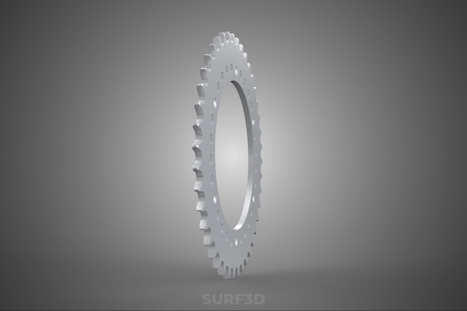 42 Teeth Tooth Rear Chain Sprocket Gear Cog Engine Motorbike 3D Model