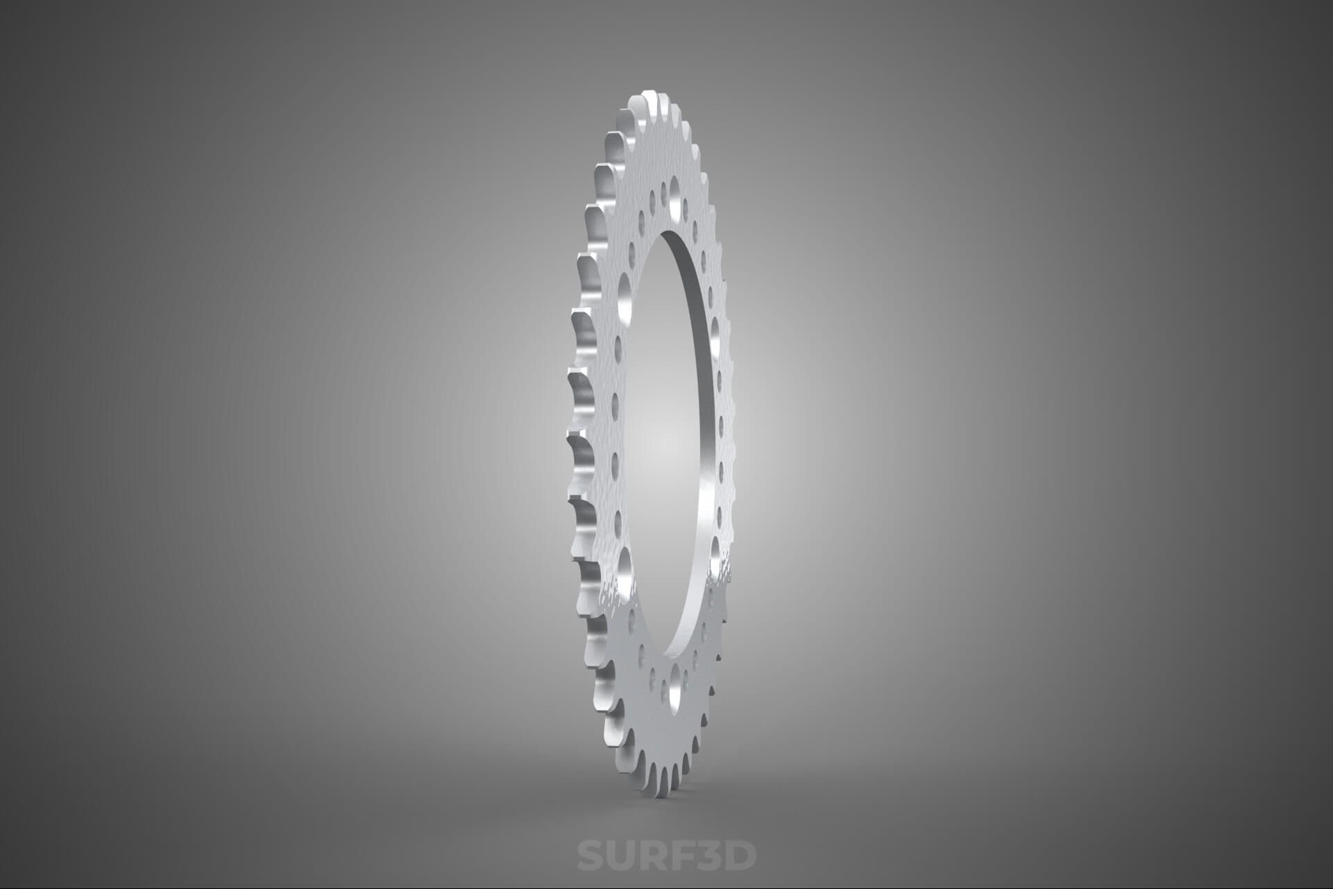 42 Teeth Tooth Rear Chain Sprocket Gear Cog Engine Motorbike 3D Model