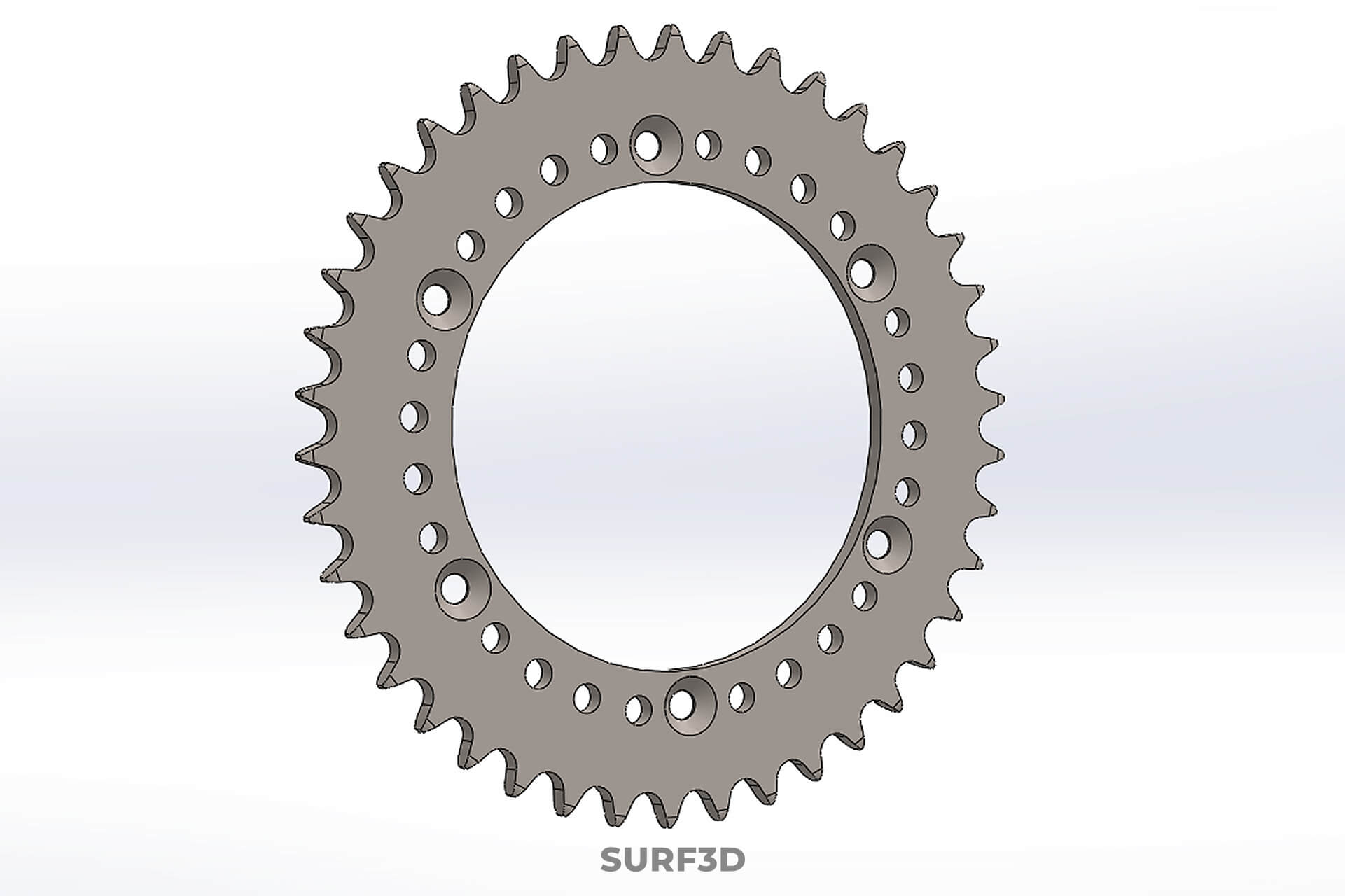 42 Teeth Tooth Rear Chain Sprocket Gear Cog Engine Motorbike 3D Model