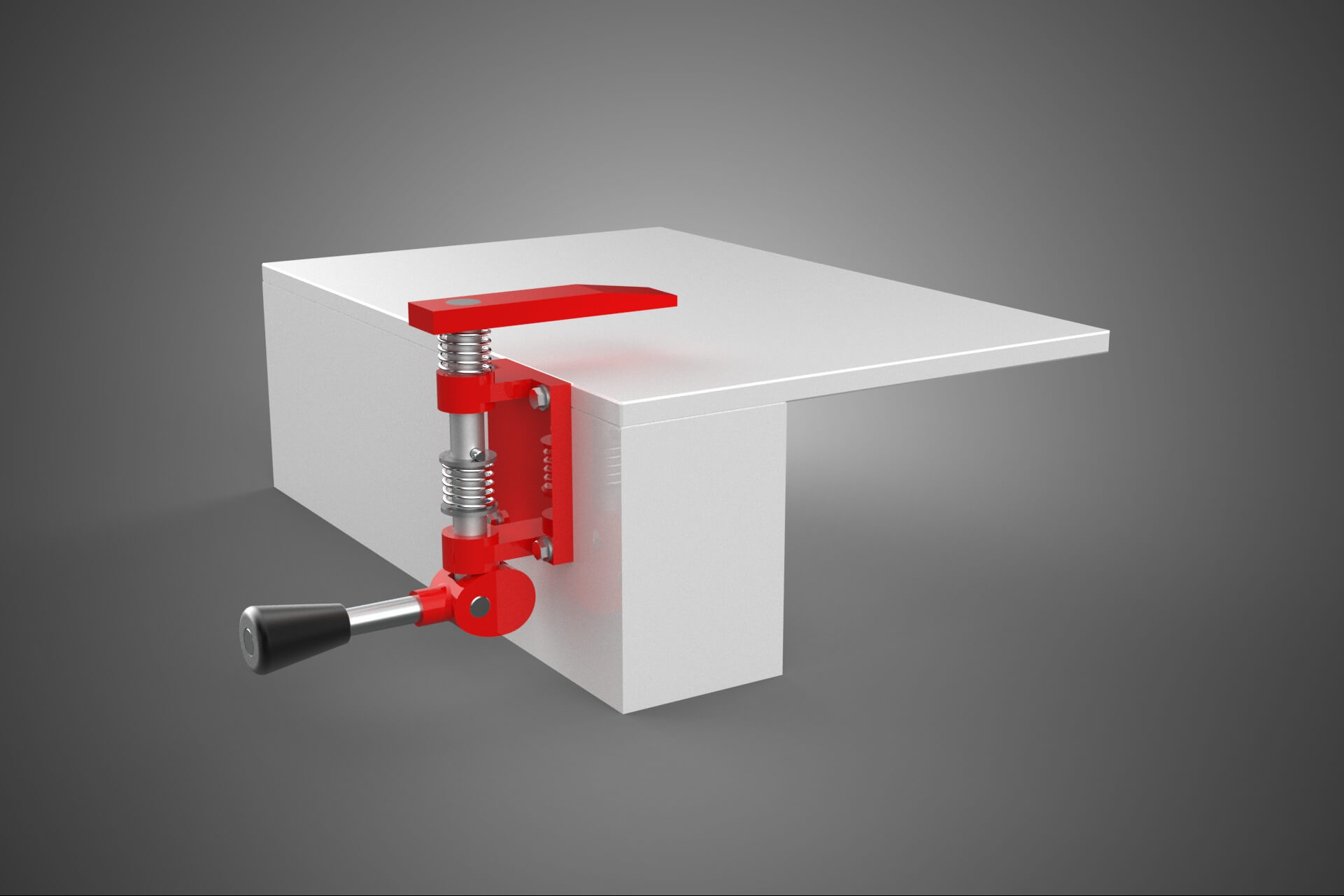 Bench Toggle Vise Clamp Plate Mounted Clamping Jig Fixture 3D Model