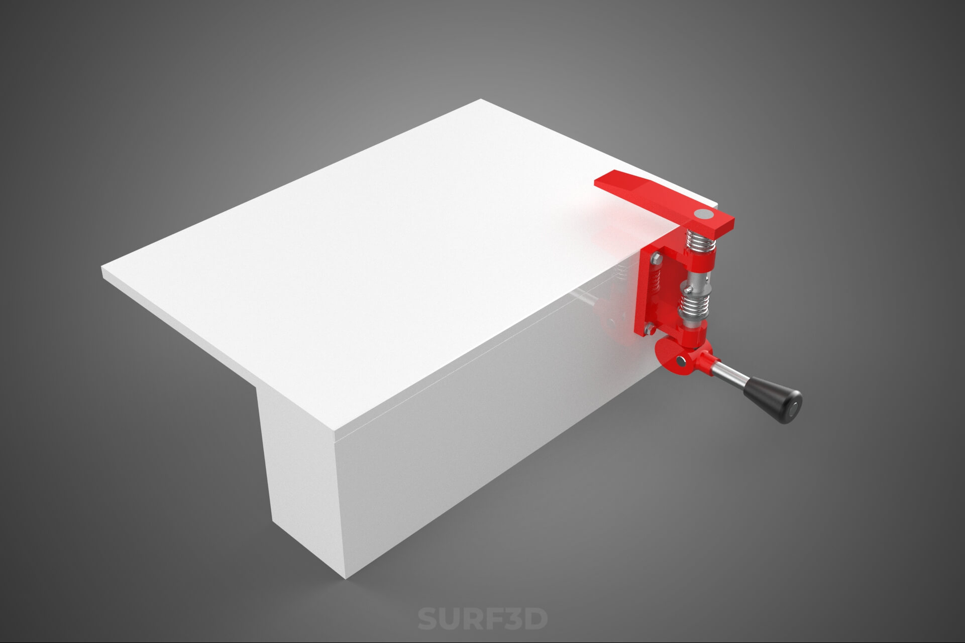 Bench Toggle Vise Clamp Plate Mounted Clamping Jig Fixture 3D Model
