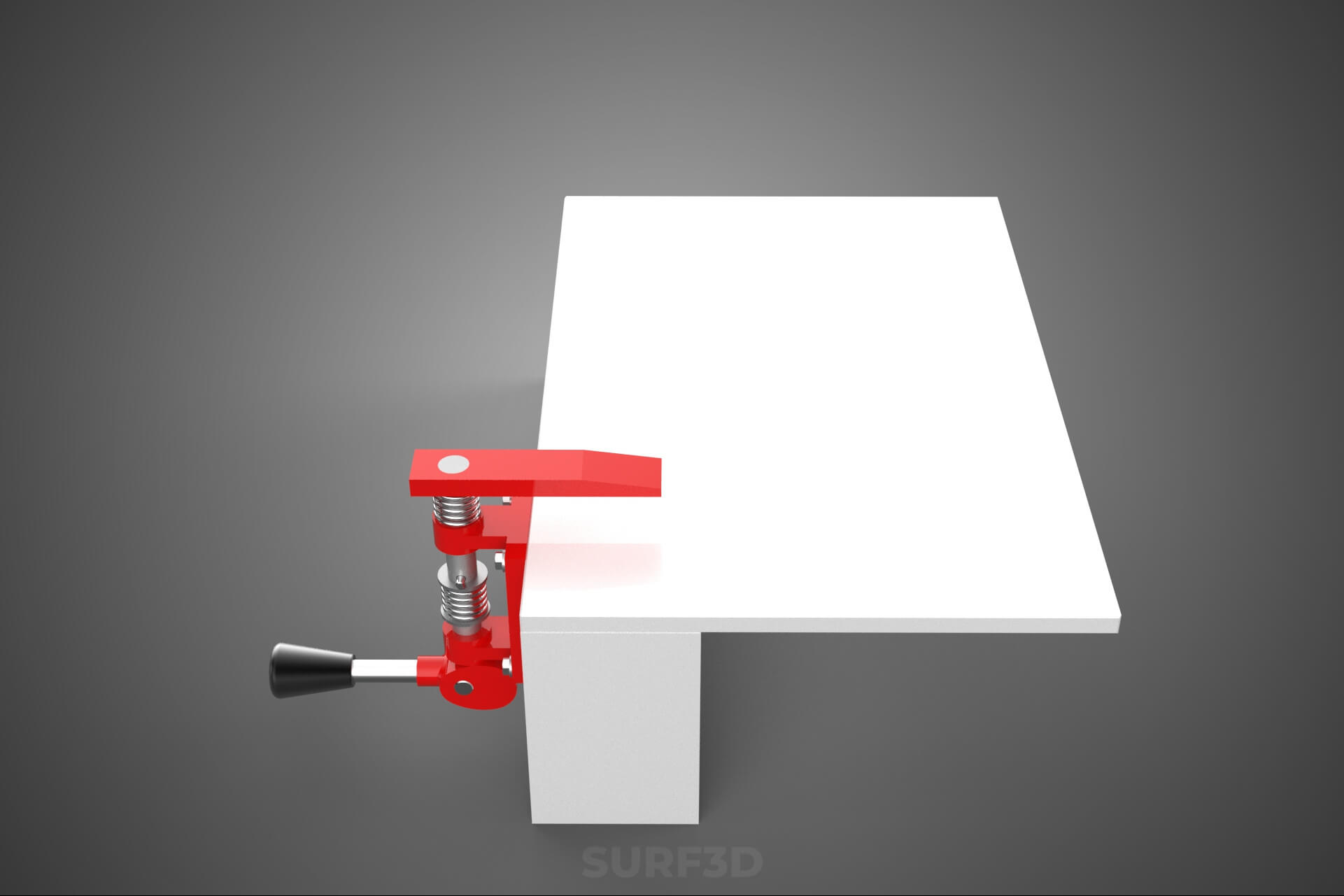 Bench Toggle Vise Clamp Plate Mounted Clamping Jig Fixture 3D Model