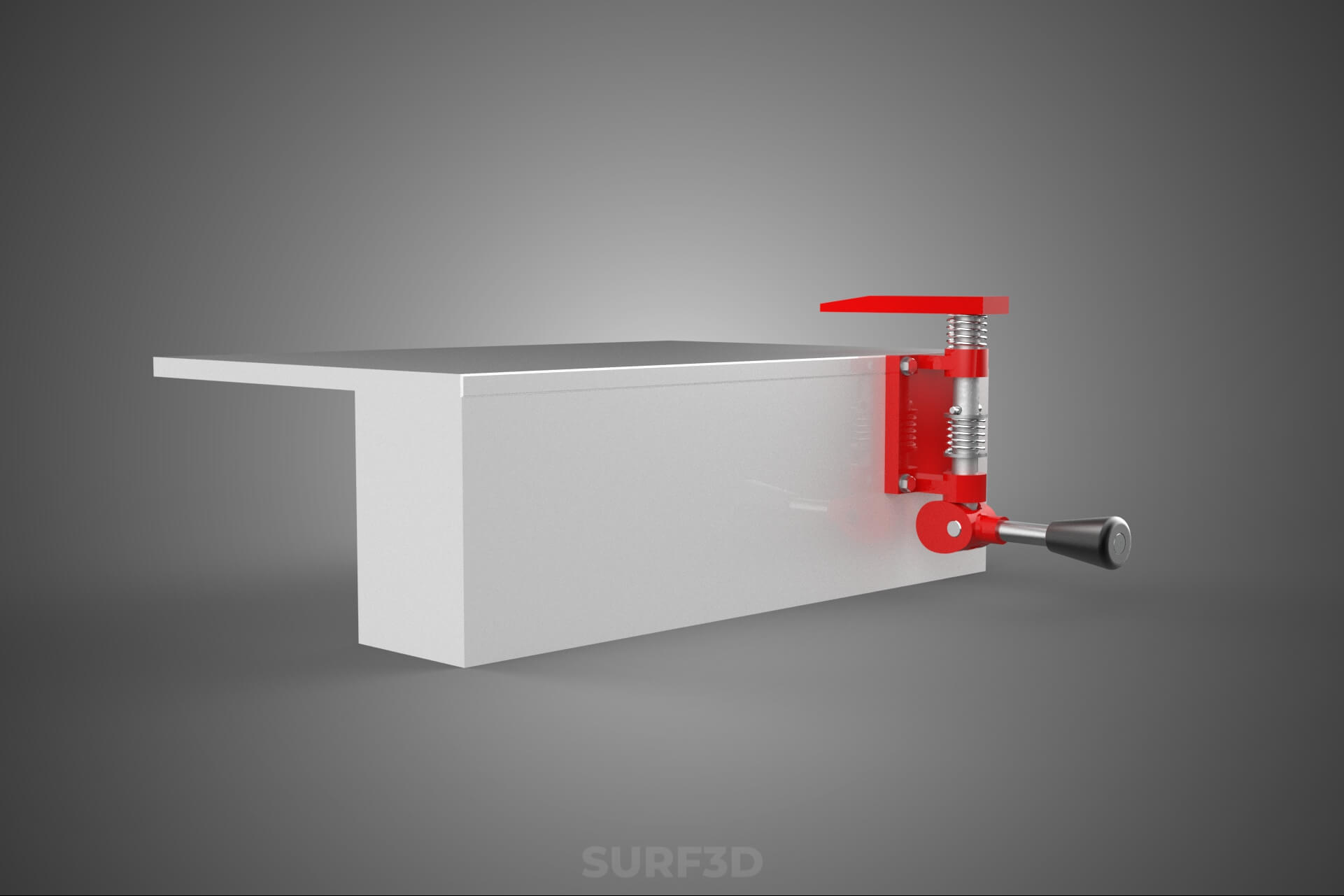 Bench Toggle Vise Clamp Plate Mounted Clamping Jig Fixture 3D Model