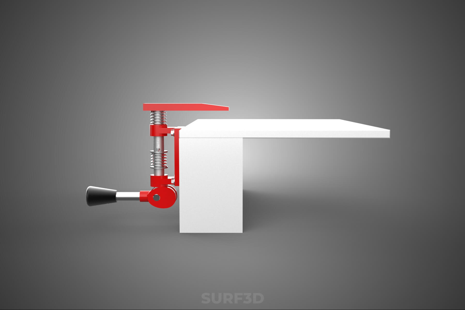 Bench Toggle Vise Clamp Plate Mounted Clamping Jig Fixture 3D Model